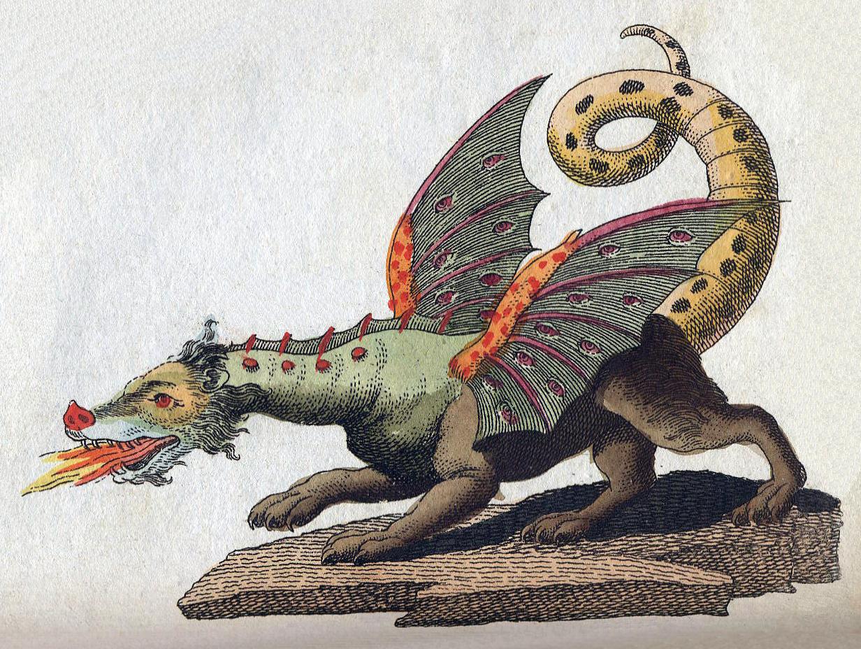 Friedrich Johann Justin Bertuch Mythical Creature Dragon 1806